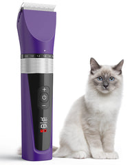 oneisall cat grooming kit 5-speed motor for easy trimming of matted fur