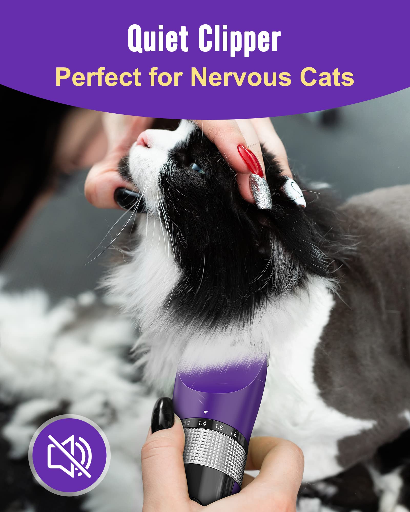 oneisall cat grooming kit waterproof blade easy rinse after trimming
