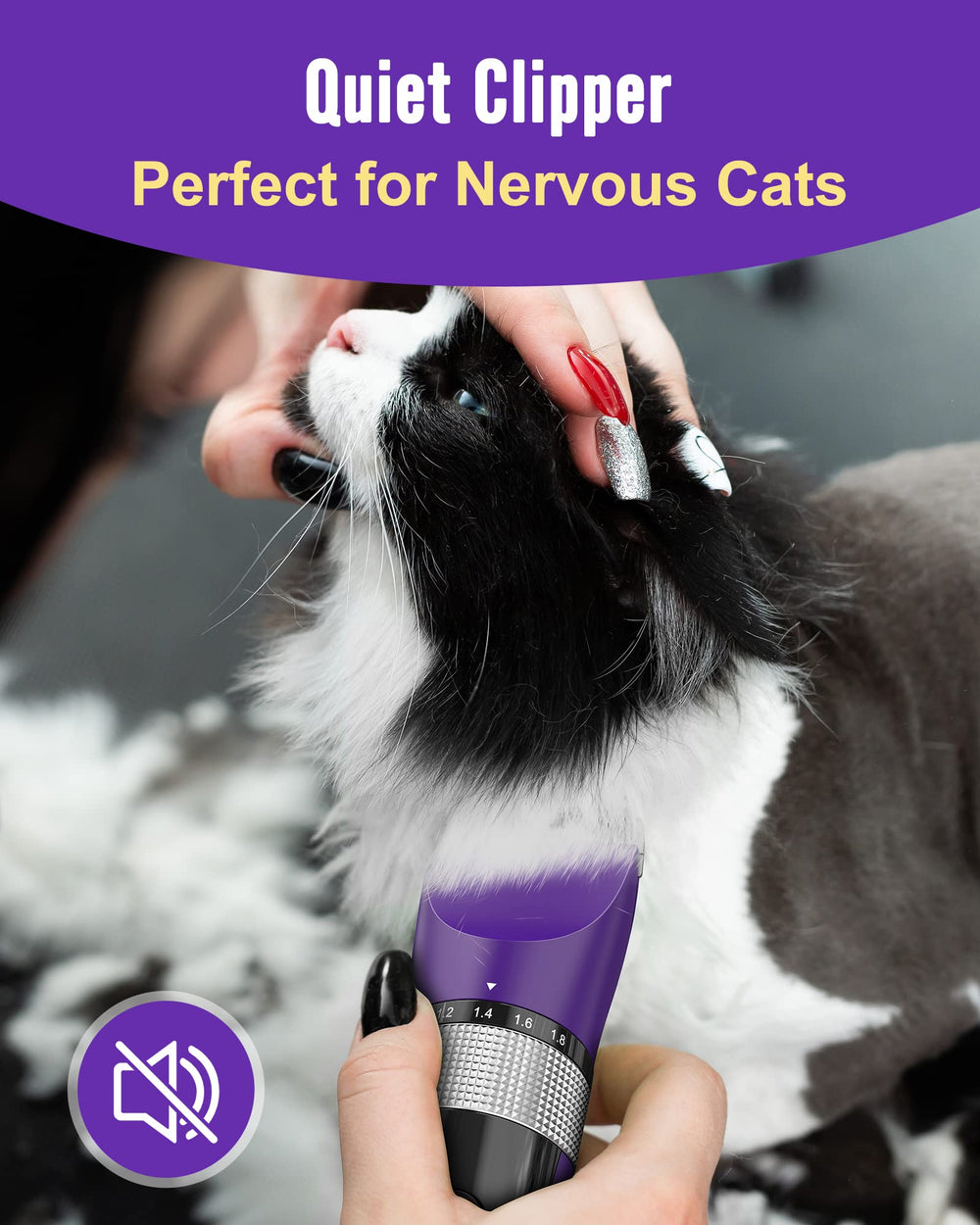 oneisall cat grooming kit waterproof blade easy rinse after trimming