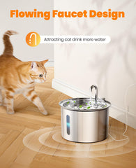 oneisall cat fountain close-up of replacement filters shows three-pack convenience.