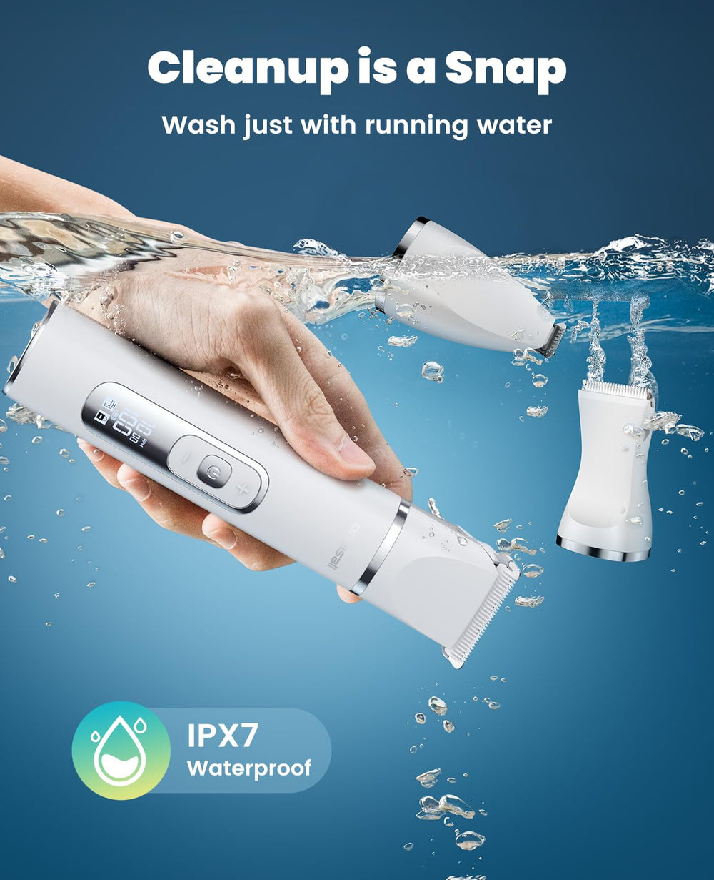 oneisall cordless grooming kit in use for multi-pet households