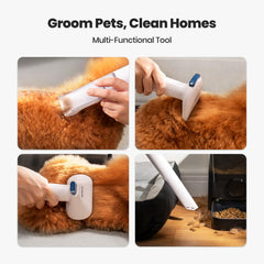 oneisall cordless dog grooming vacuum kit demonstrates cordless design for versatile grooming anywhere