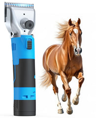 Oneisall cordless horse clippers in use for quick grooming sessions at the stable.
