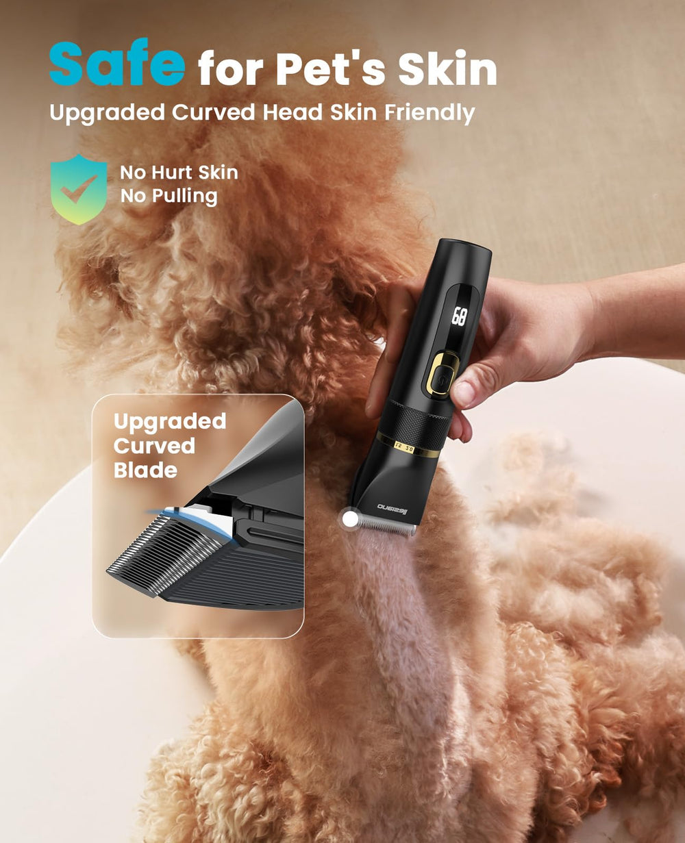 Oneisall curved blade close-up for smooth, skin-safe trimming.
