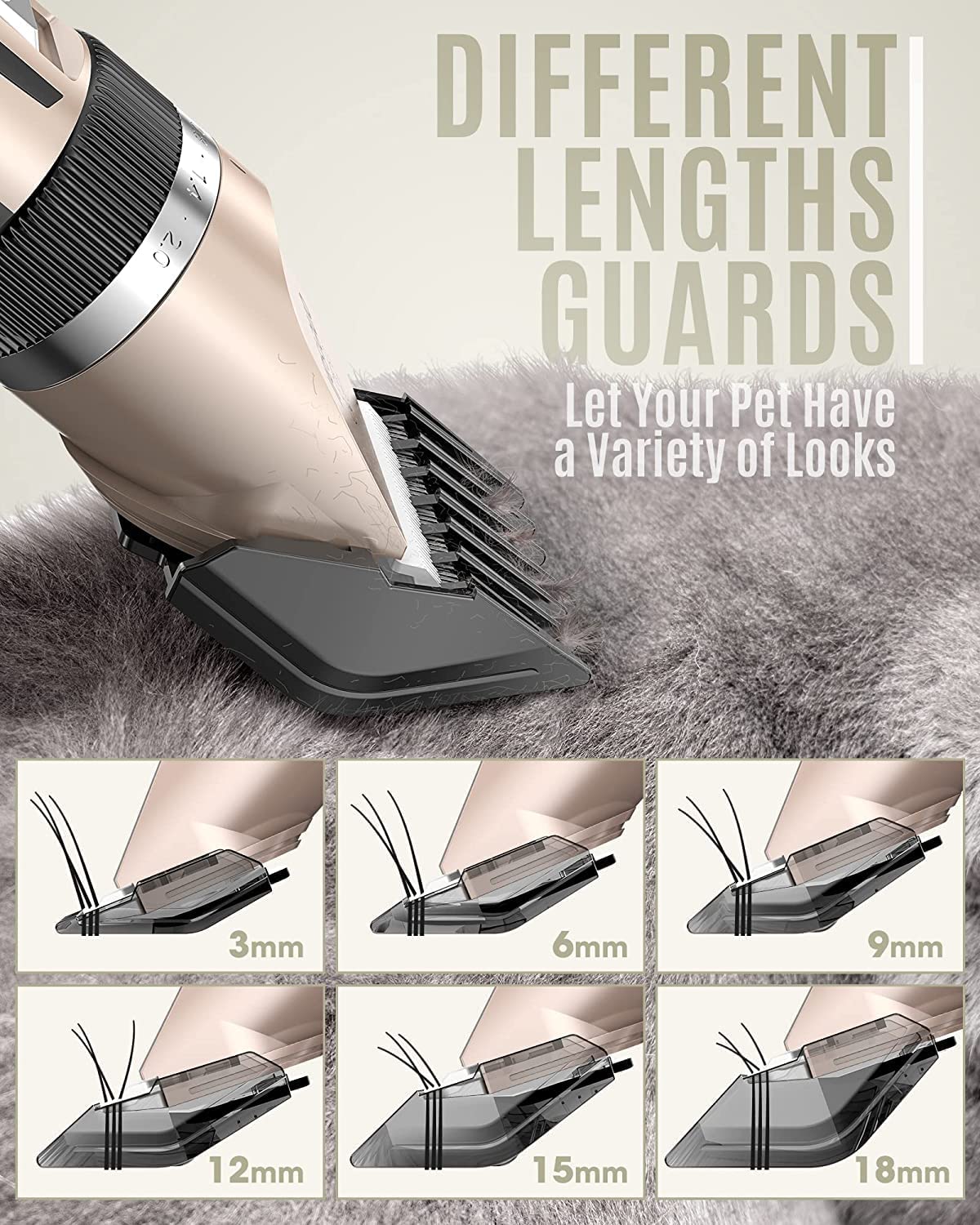 Oneisall dog clipper removable cutter head simplifies cleaning and maintenance