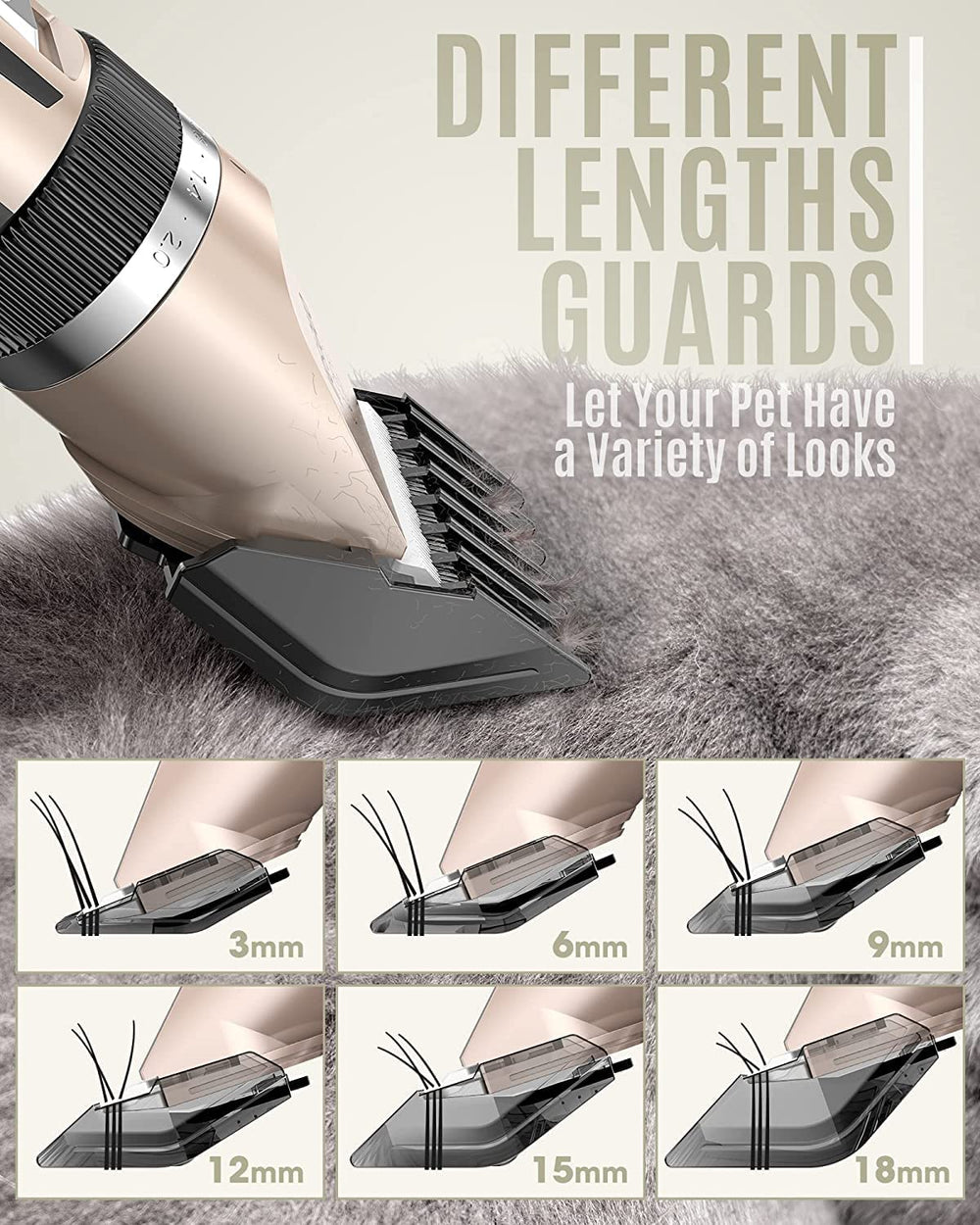 Oneisall dog clipper removable cutter head simplifies cleaning and maintenance
