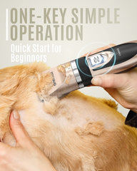Oneisall dog clipper stainless steel blade delivers sharp yet safe cuts for comfortable grooming