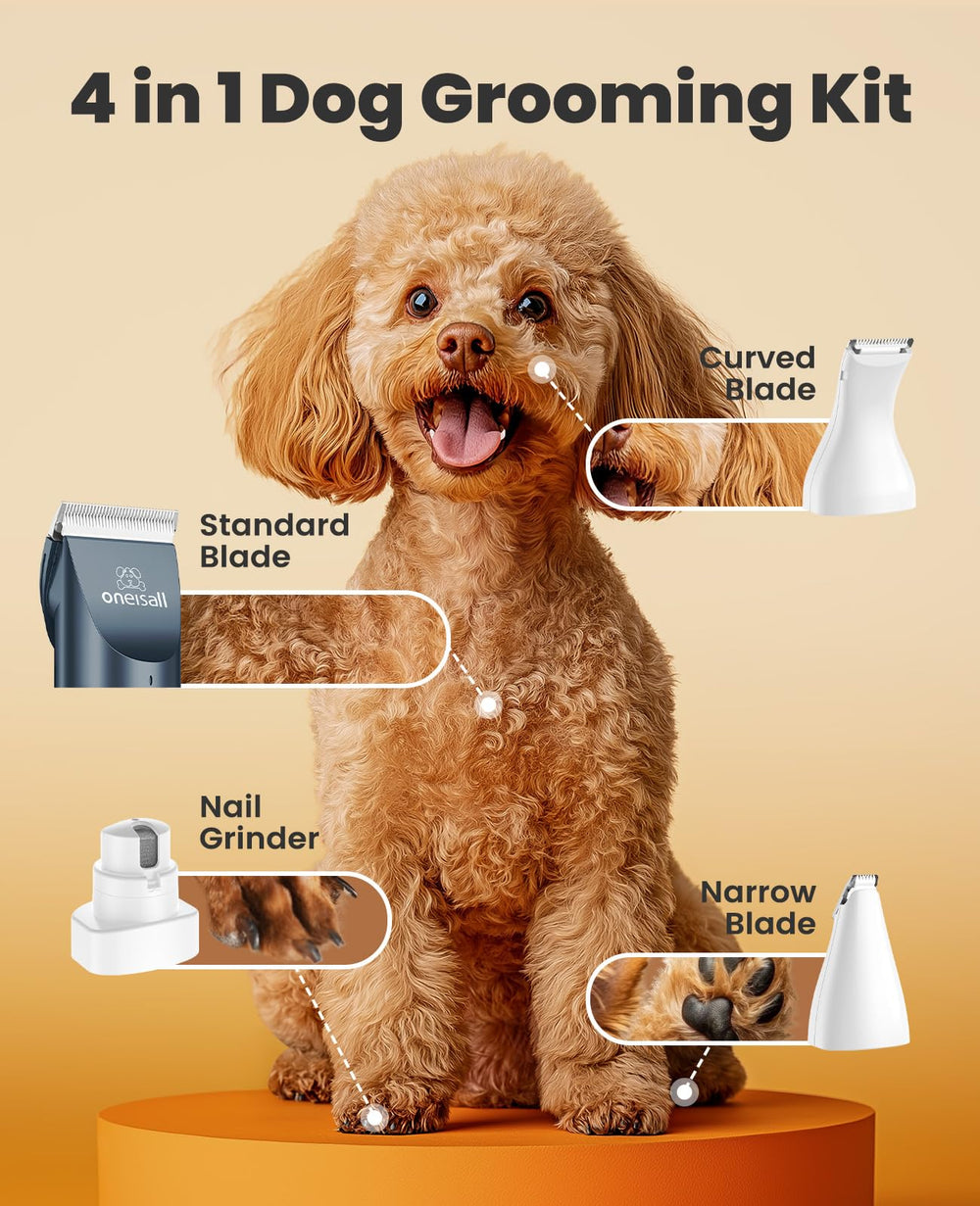 oneisall dog clippers blade closeup shows sharp blades for precise trims