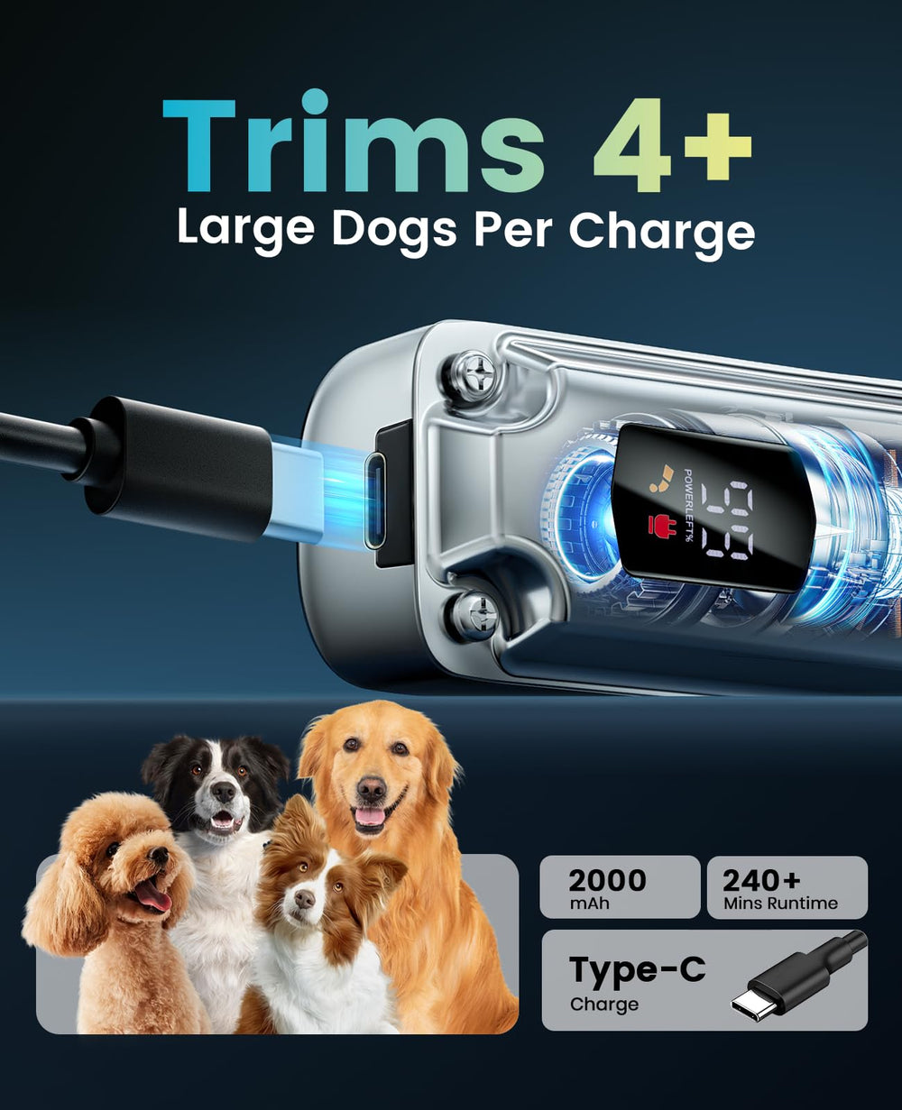 oneisall dog clippers cordless design for indoor or outdoor grooming