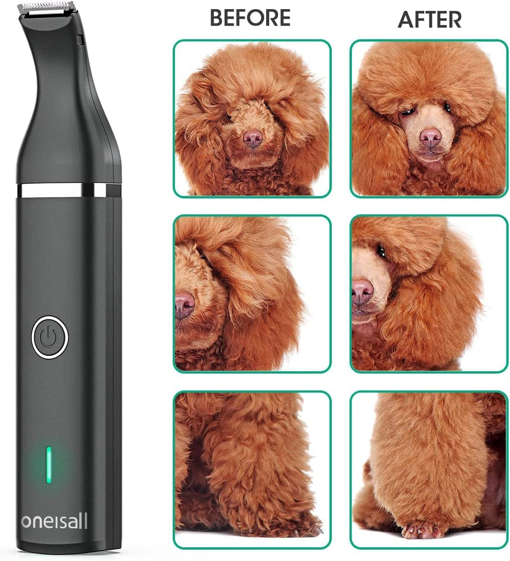 oneisall dog clippers included accessories with two blade options