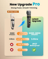 Oneisall dog clippers side view highlighting compact profile for easy handling.