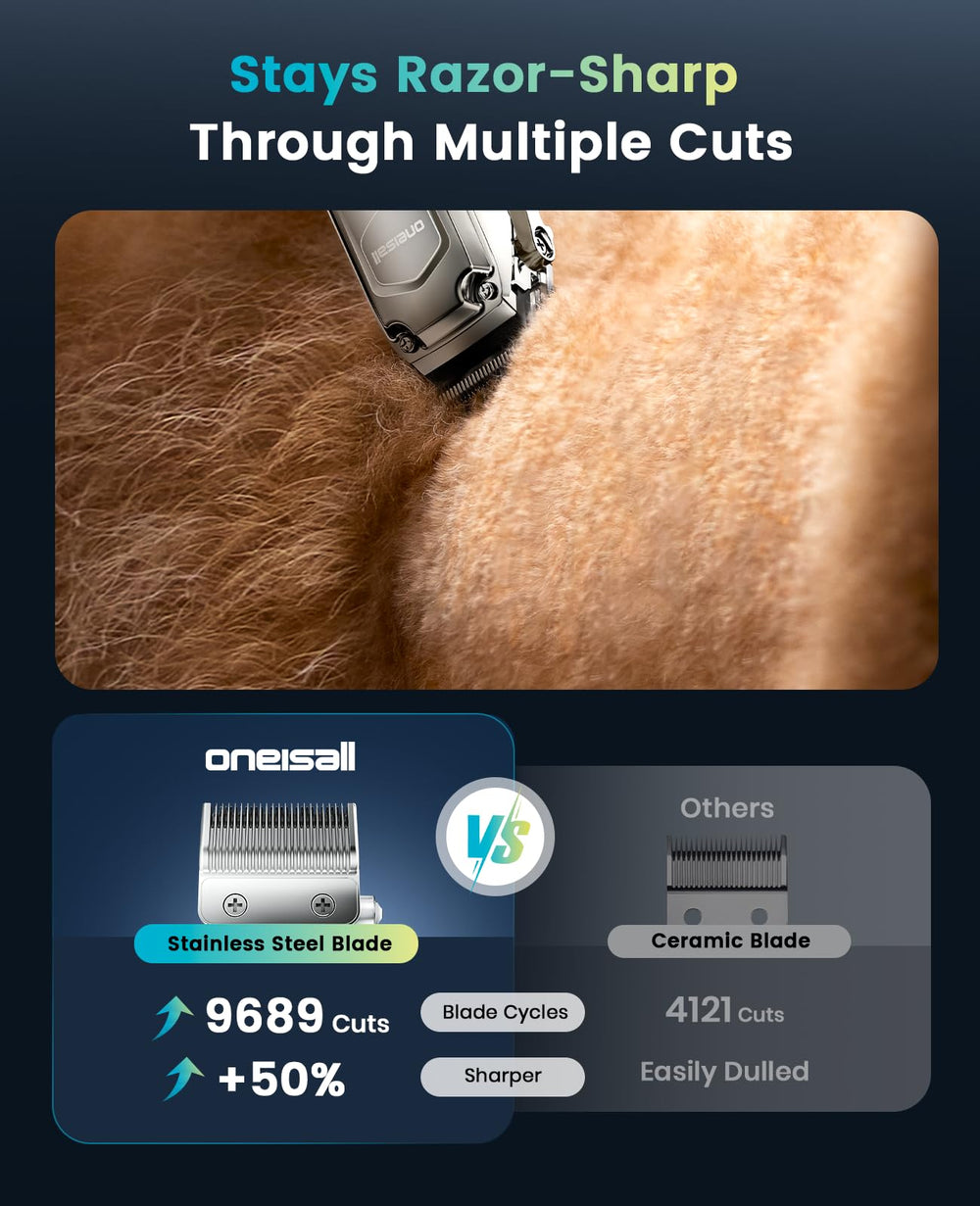 oneisall dog clippers stainless steel blade for durable sharpness