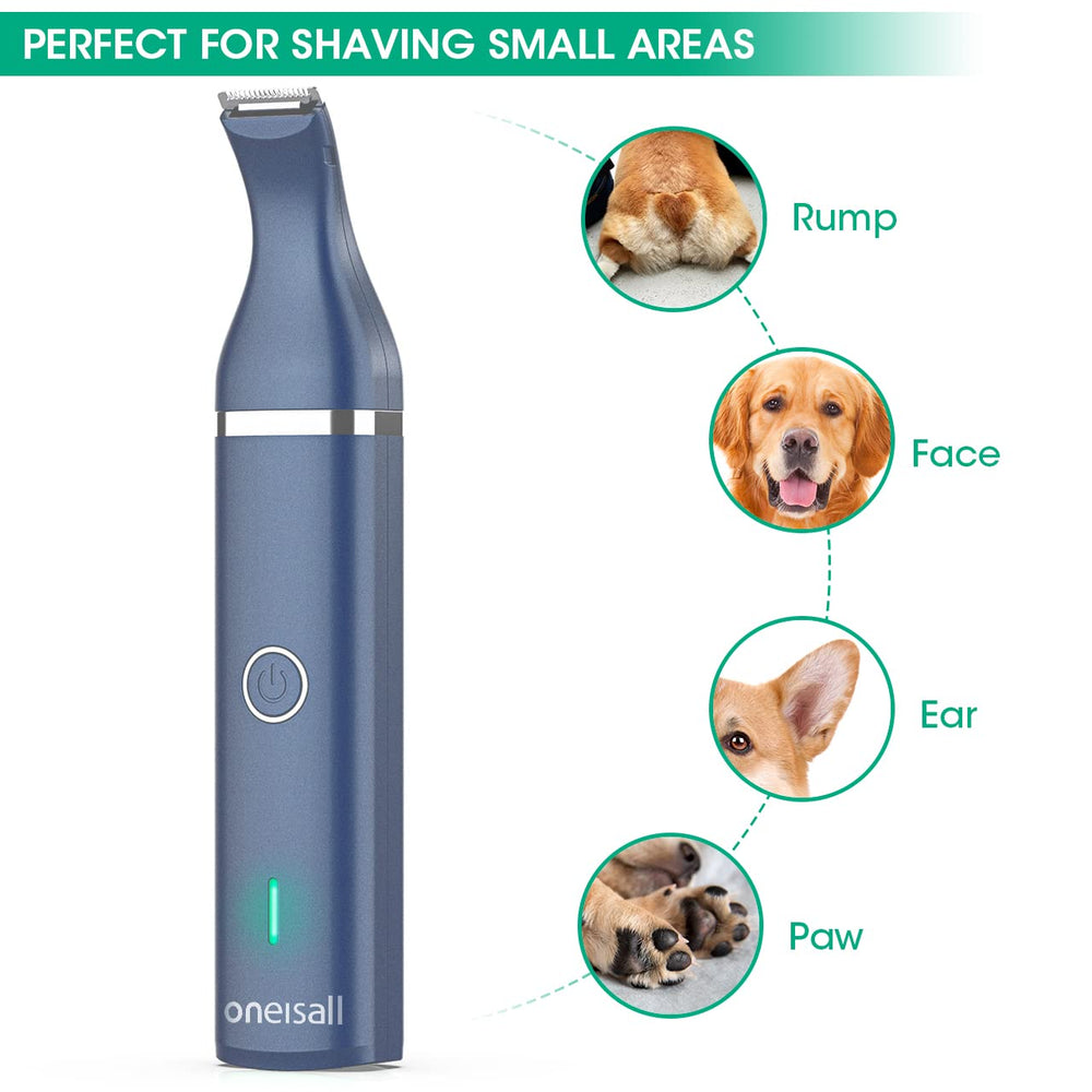 oneisall dog clippers teal in-hand grip for comfortable grooming