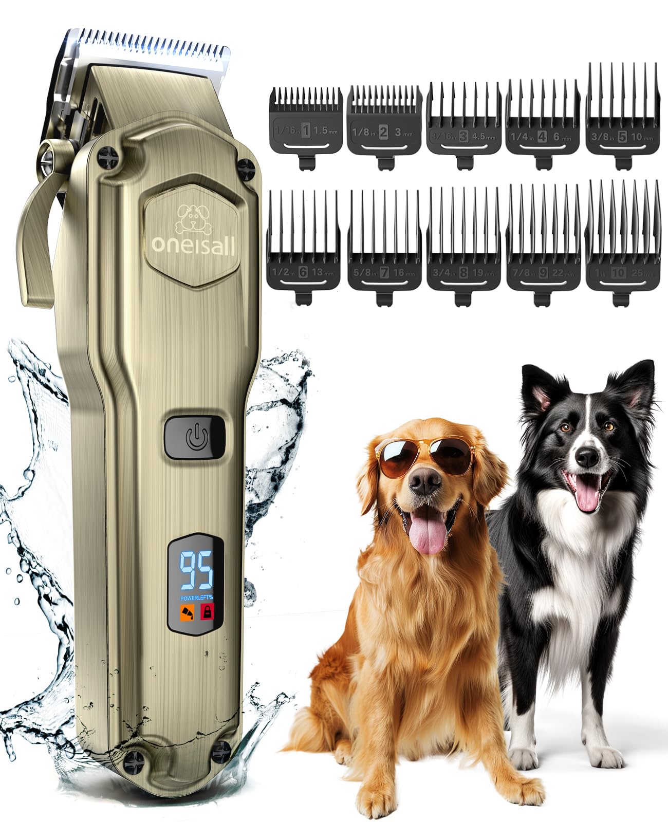 oneisall dog clippers thick coat blades for fast, comfortable grooming.
