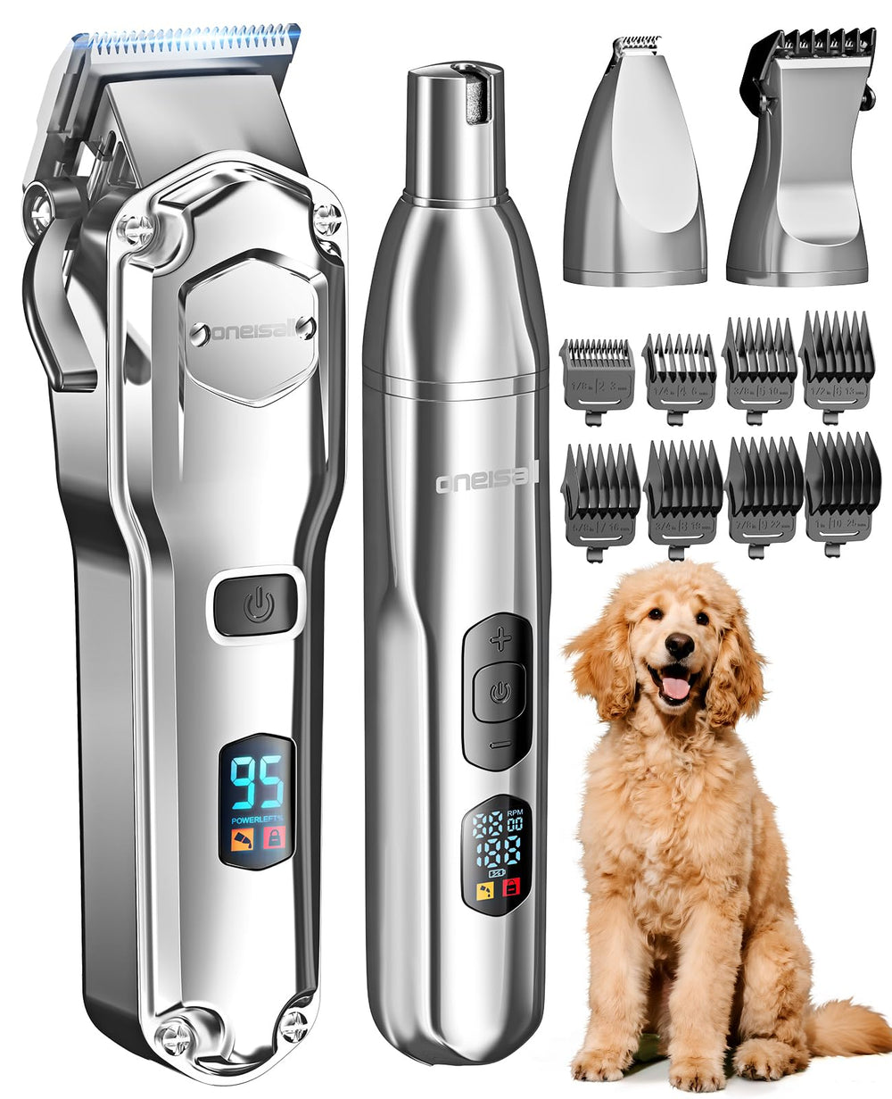 oneisall dog clippers show thick coats trimmed smoothly for home grooming
