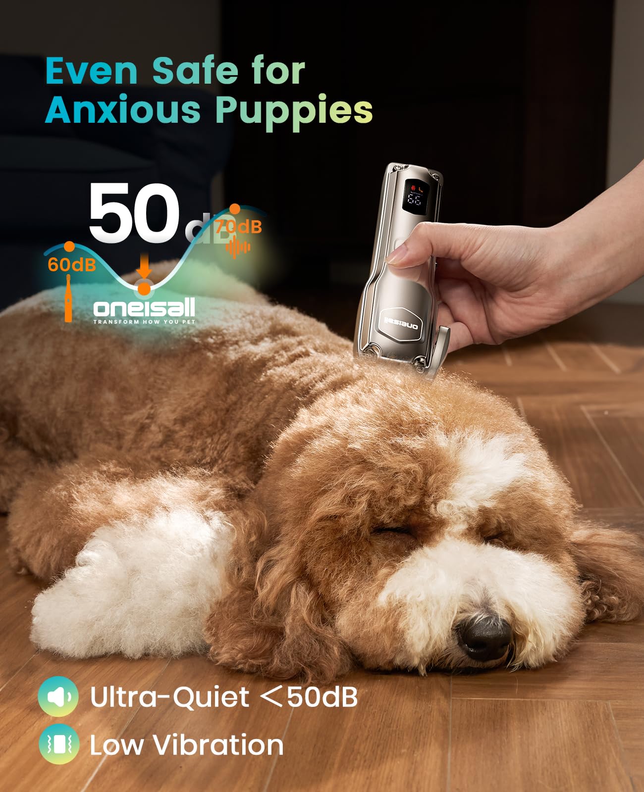 oneisall dog clippers Type-C fast charge for quick top-offs