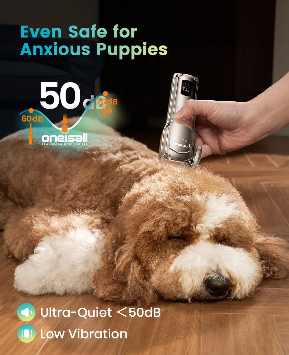 oneisall dog clippers Type-C fast charge for quick top-offs