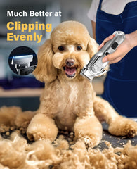 Oneisall dog grooming kit stainless-steel blades deliver precise, durable cuts