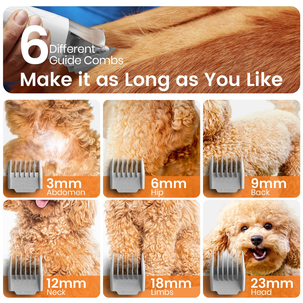 oneisall dog grooming vacuum 1.5l dust bin simplifies quick emptying
