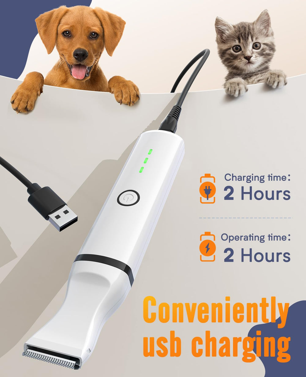 Oneisall Dog Paw Trimmer safely trims paws ears and face with comfort.