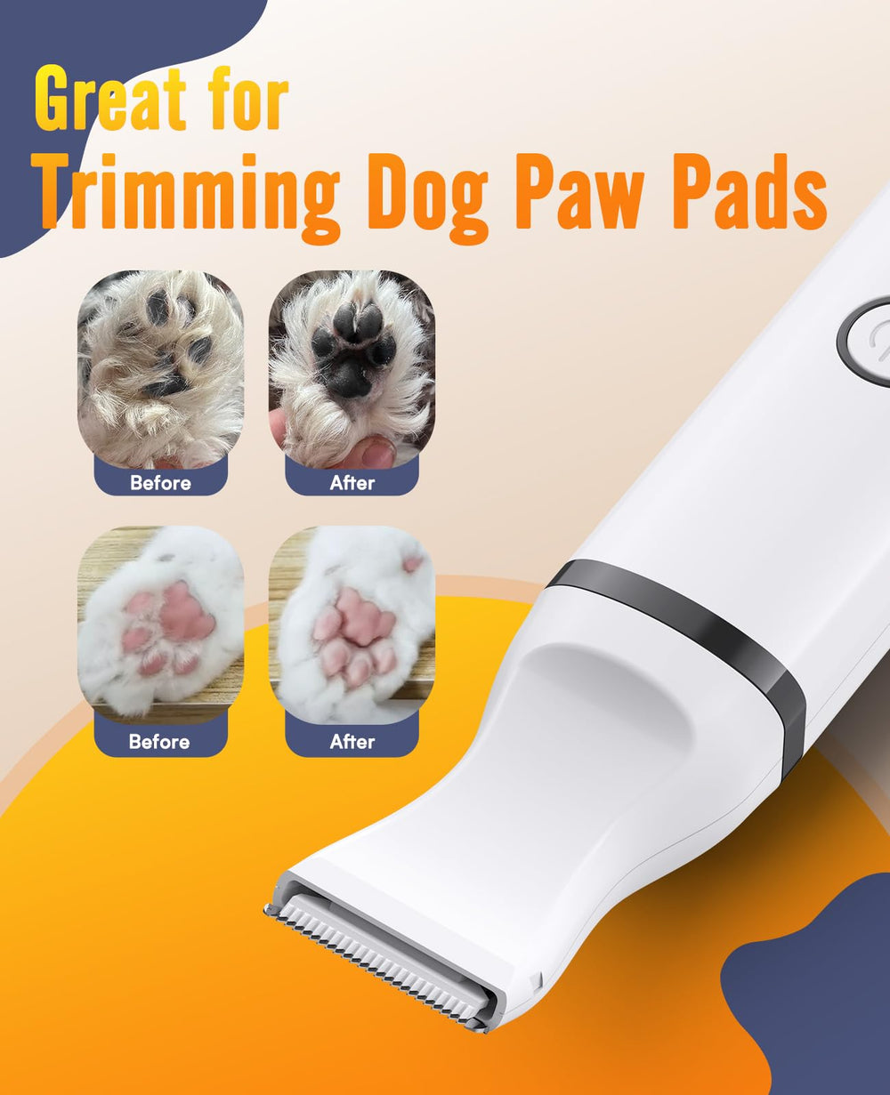 Oneisall Dog Paw Trimmer operates quietly to reduce stress during grooming.
