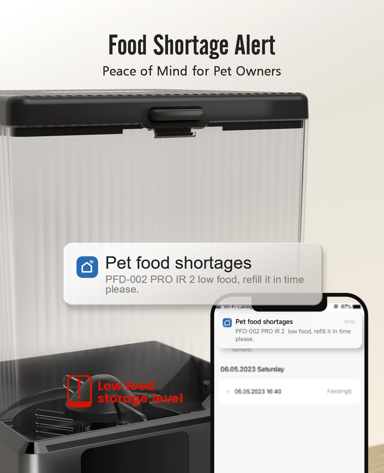 oneisall dual-cat feeding setup image showing capacity for two pets