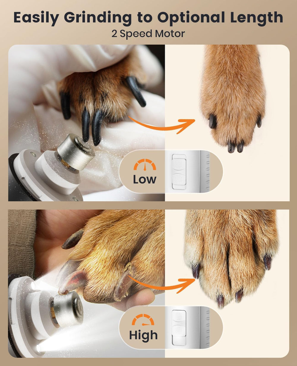 oneisall dual-led-lights-nail-grinder two-LED illumination for precise nail work.