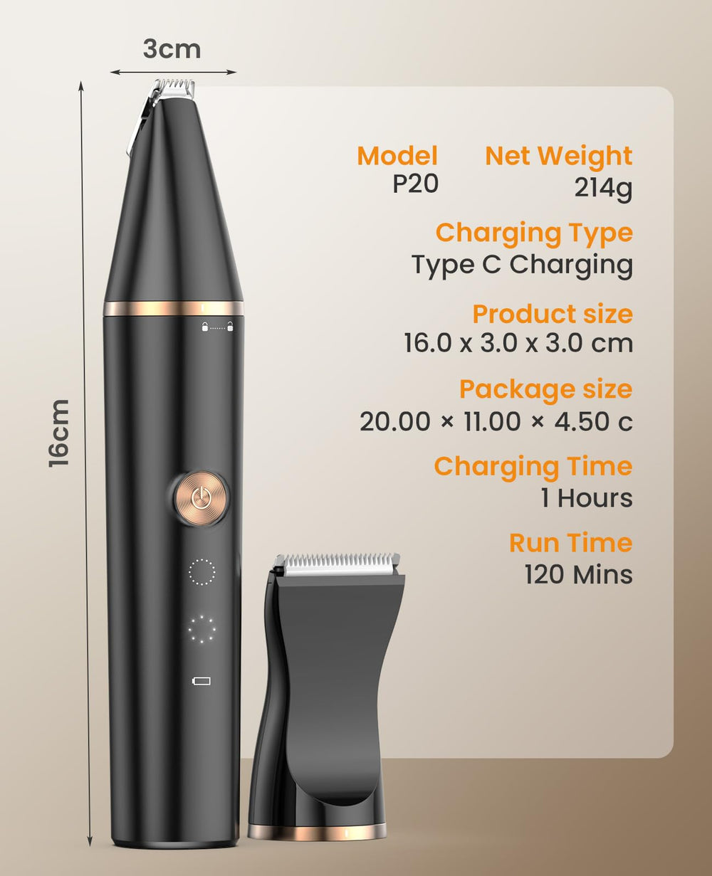 Oneisall compact ergonomic handle fits comfortably during longer grooming sessions.