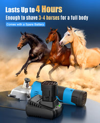 Oneisall ergonomic horse clippers handle reduces fatigue during long grooming sessions.