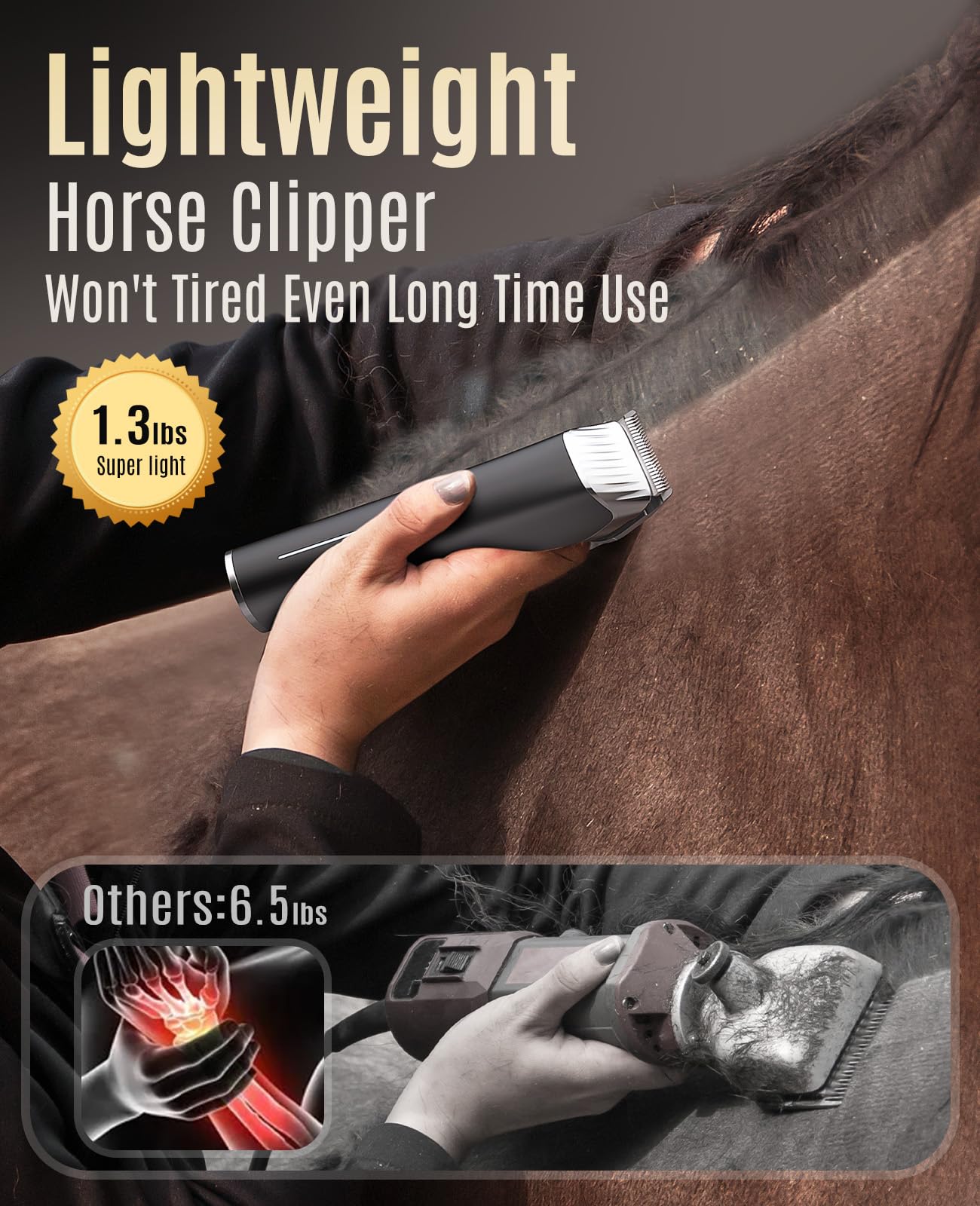 oneisall 2000mAh battery provides long runtime for full grooming sessions.