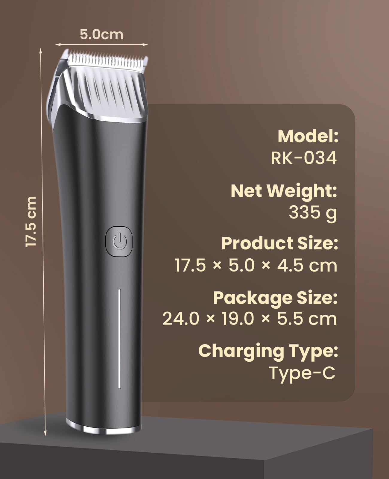 oneisall grooming kit includes accessories for complete cleanup.