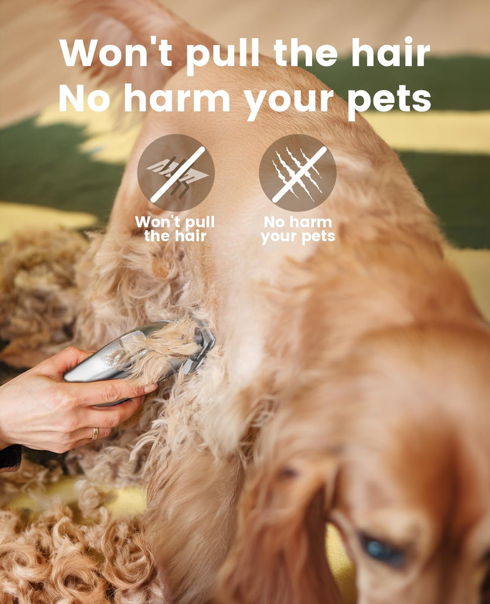 Oneisall low noise design helps reduce stress during grooming.