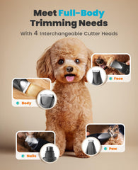 oneisall professional dog grooming kit LED light for precise trimming.