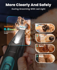oneisall professional dog grooming kit nail grinder in action for safe nails.