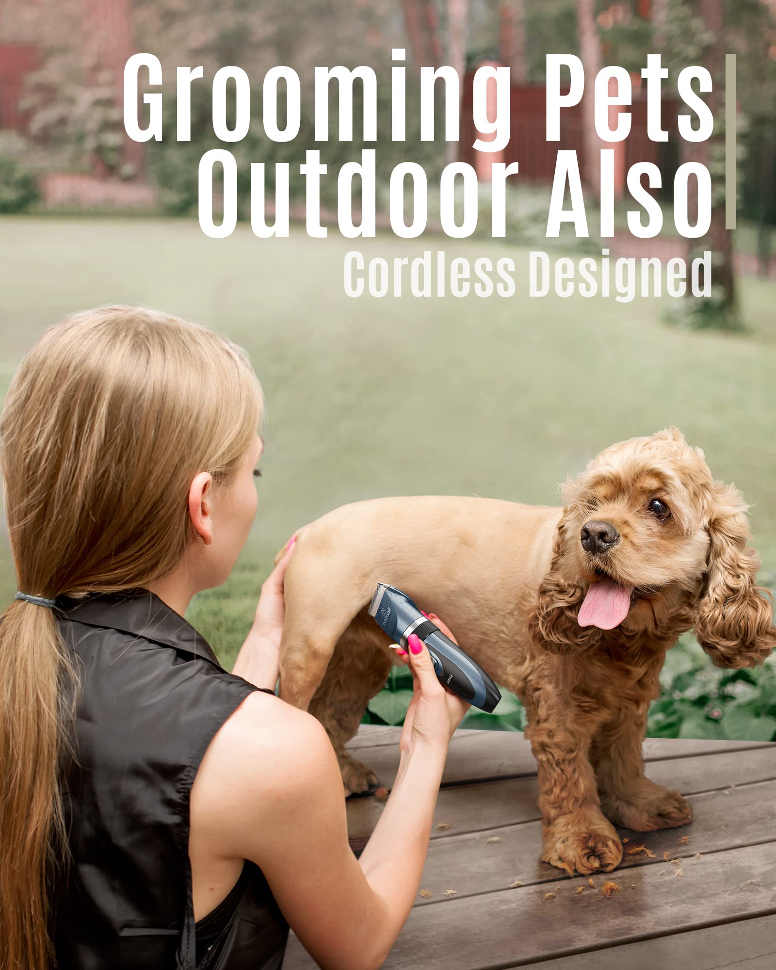 Oneisall rechargeable cordless pet clippers for on-the-go grooming