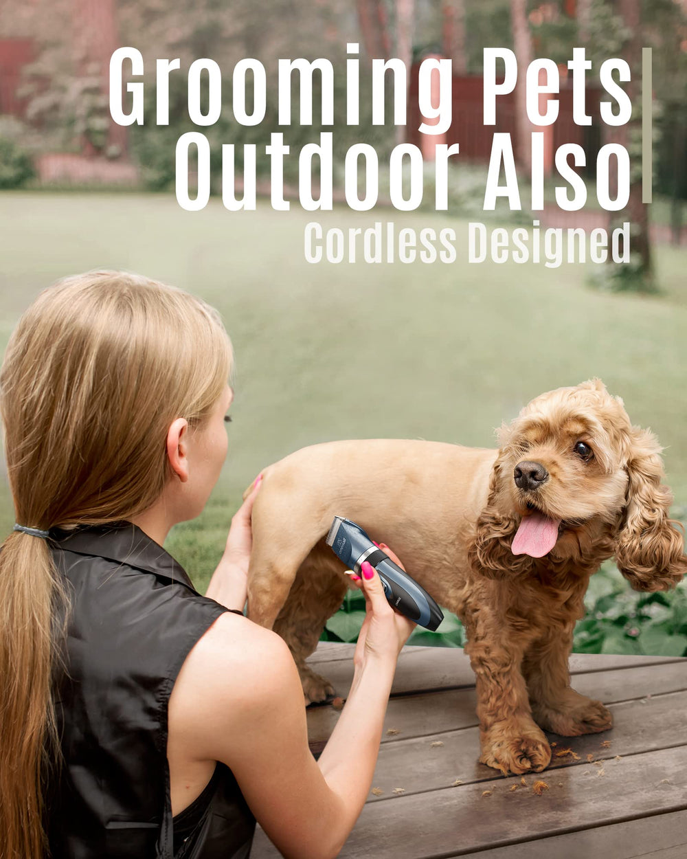 Oneisall rechargeable cordless pet clippers for on-the-go grooming