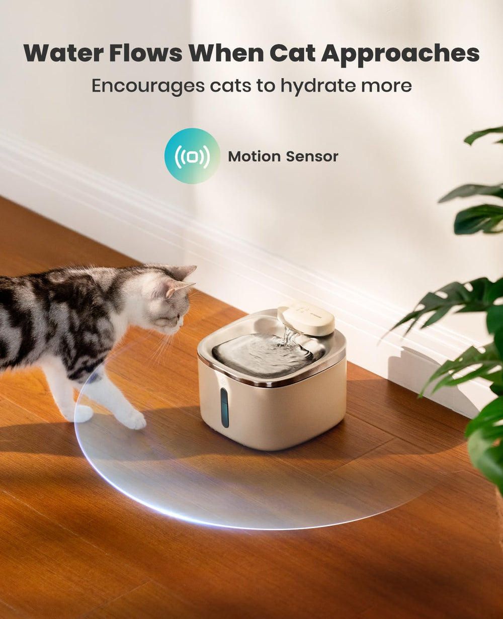 oneisall wireless cat water fountain three modes offer customizable drinking options