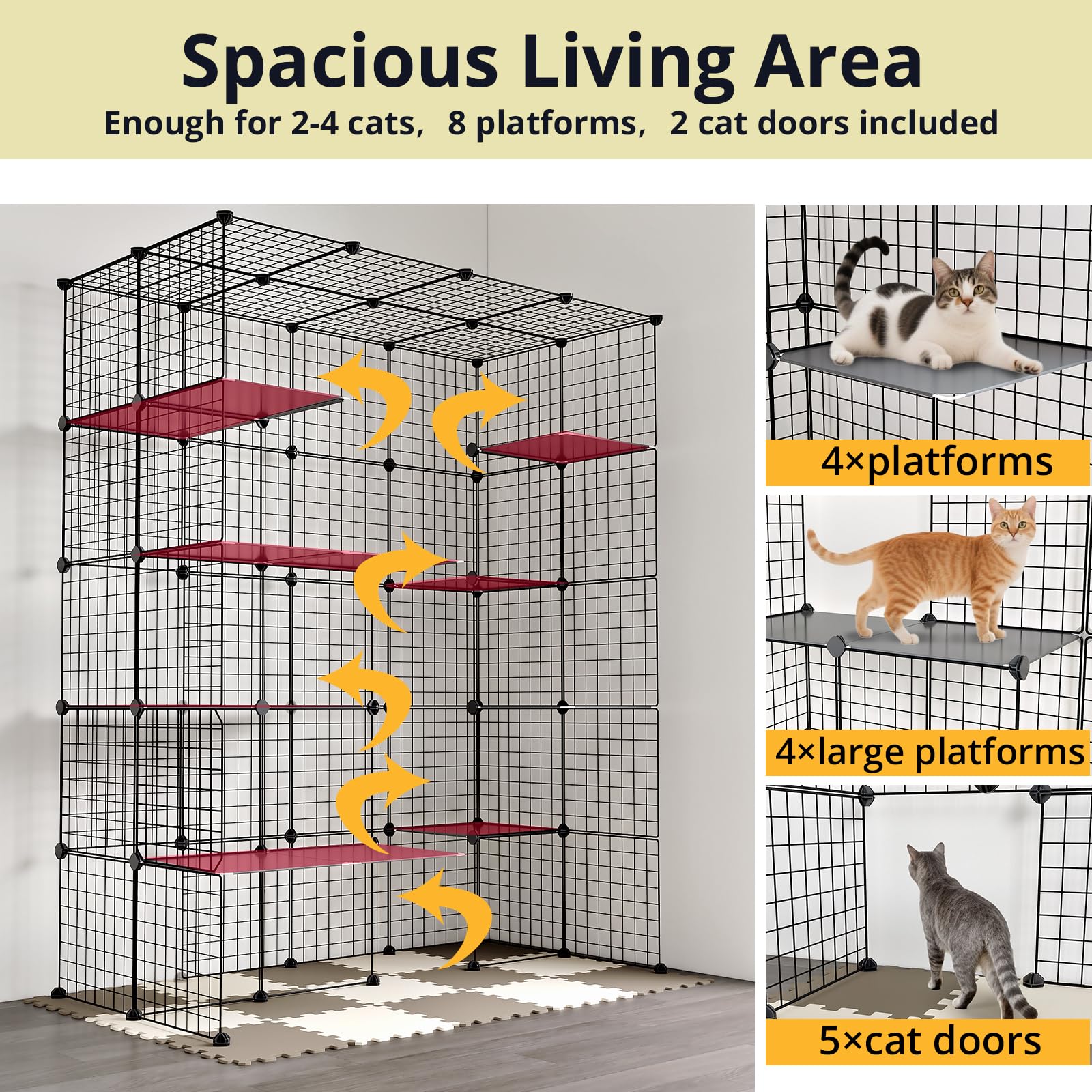 Oneluck DIY panel layout demonstrating easy room-fitting configuration