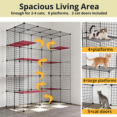 Oneluck DIY panel layout demonstrating easy room-fitting configuration