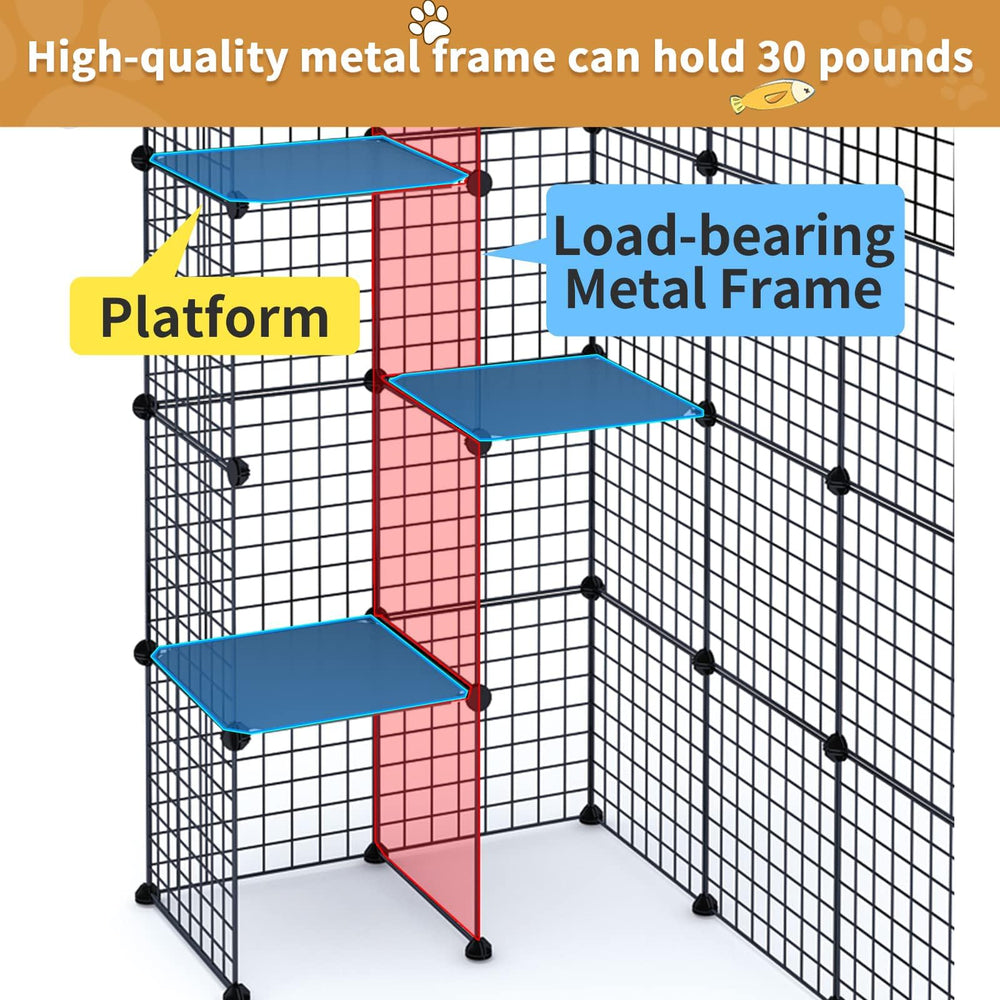 Oneluck cat enclosure DIY panels allow flexible layouts for tailored spaces.