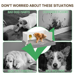 Oneluck high walls and elevated edges protect floors and furniture