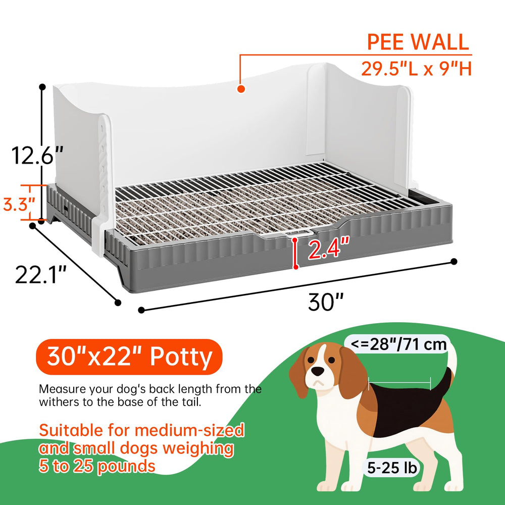 Oneluck indoor dog potty pad holder shown with pads