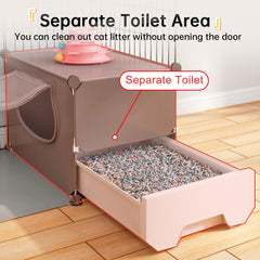 Spacious play area in Oneluck cage supports 1-2 cats for active fun.