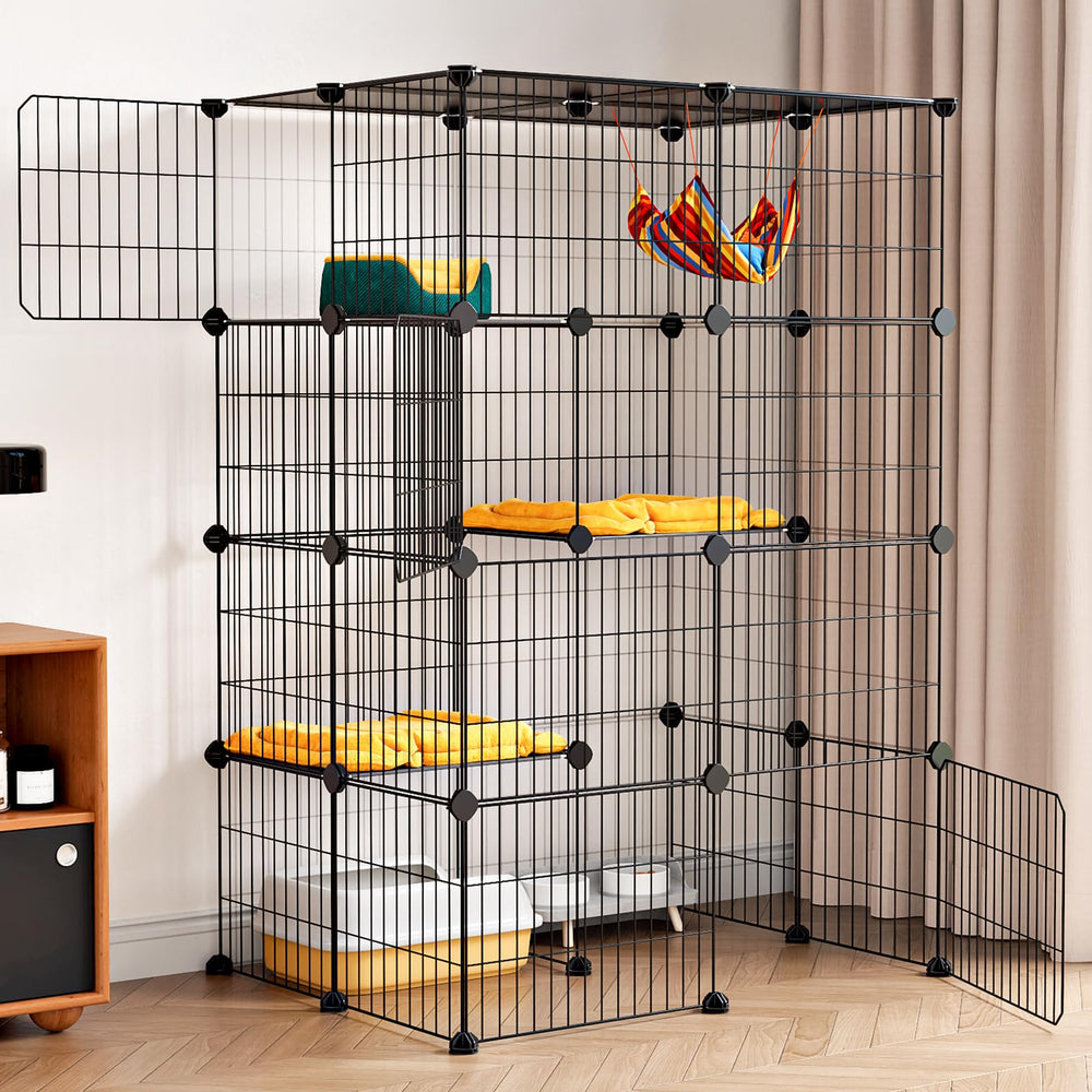 Oneluck Spacious interior supports safe lounging and play for cats.