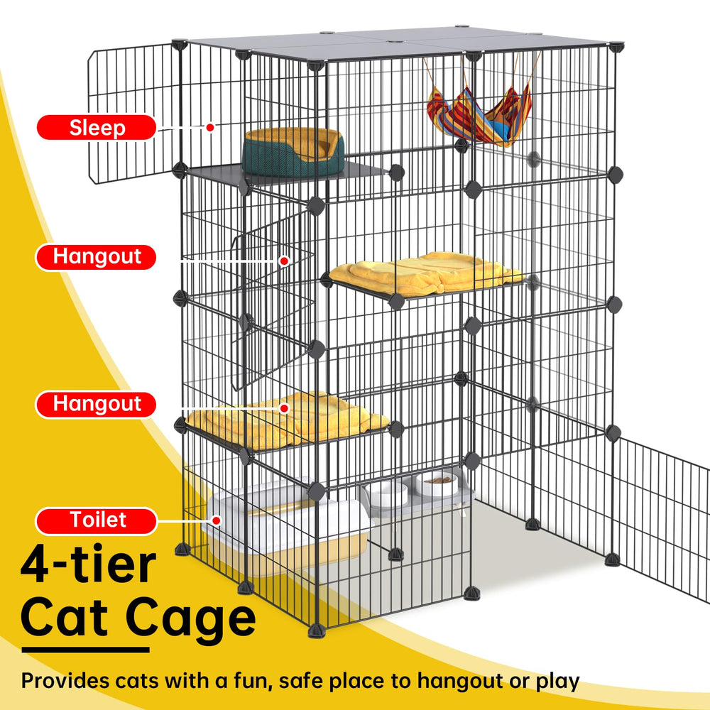 Oneluck Zip-ties included ensure cage stability during setup.