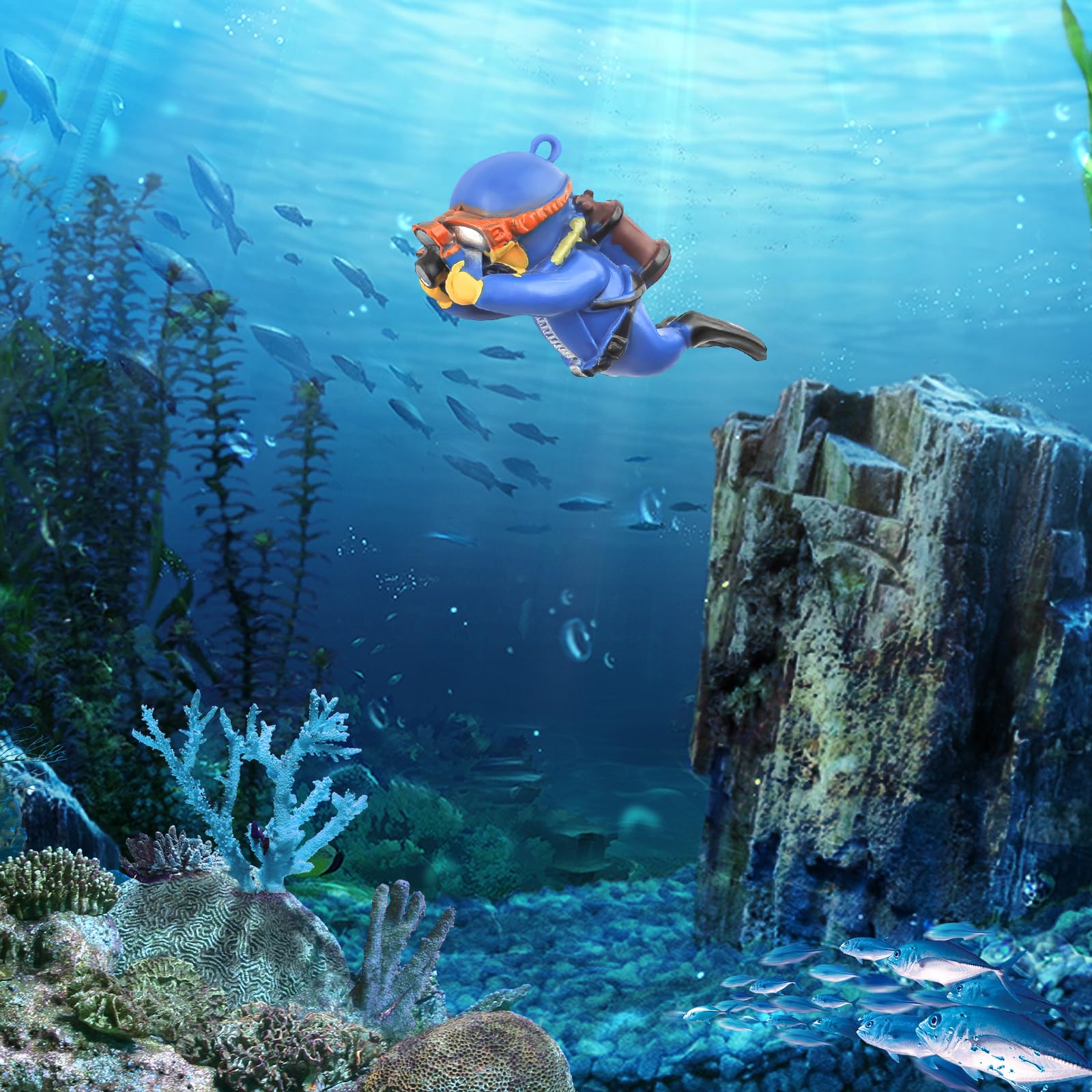 onesimcr floating-ball-accessory signals water flow with the diver