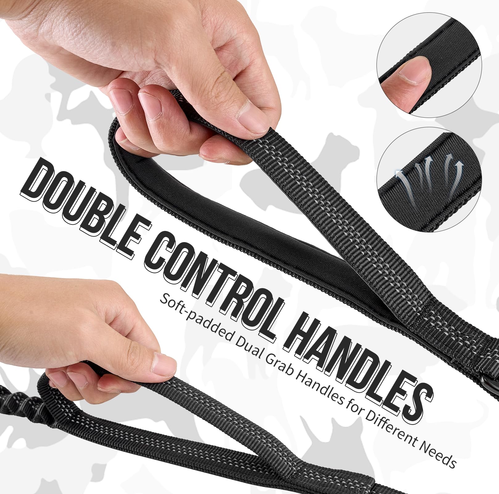OneTigris aluminum carabiner securing the leash to prevent escapes.