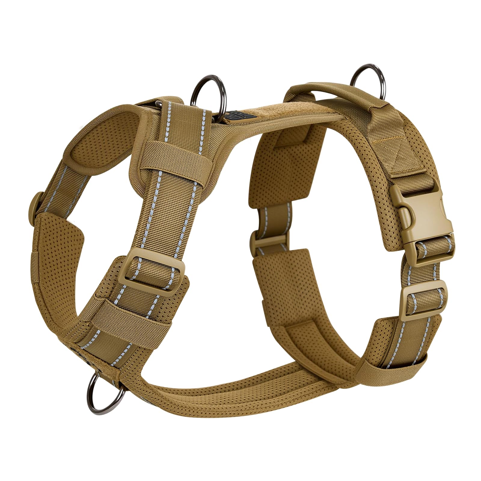 ONETIGRIS dog harness front view shows secure fit for confident daily walks