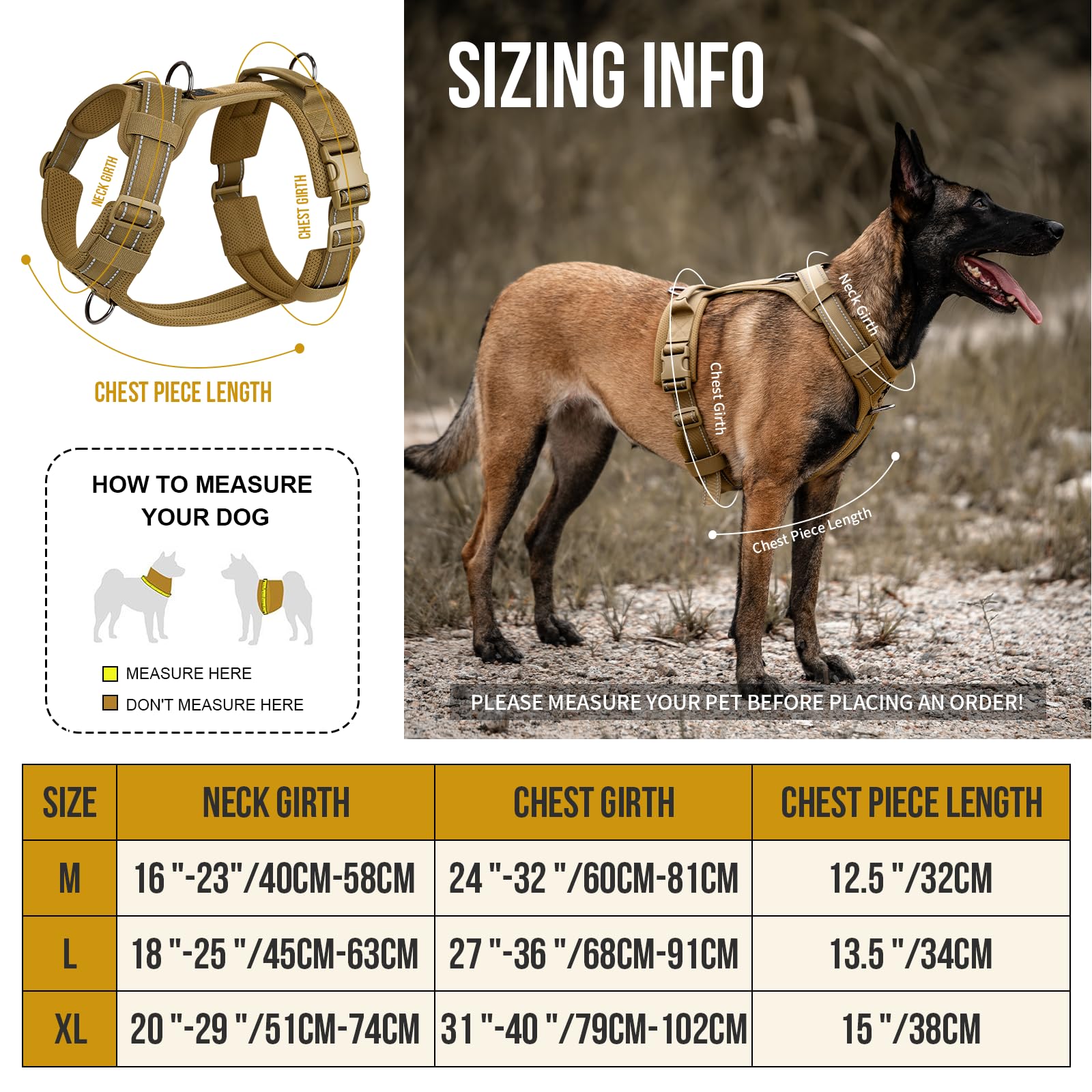 ONETIGRIS dog harness side view highlights easy strap adjustment for a comfortable fit