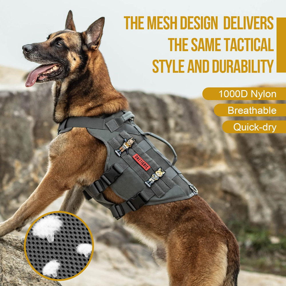 ONETIGRIS size chart shows fit guidance for multiple dog sizes.